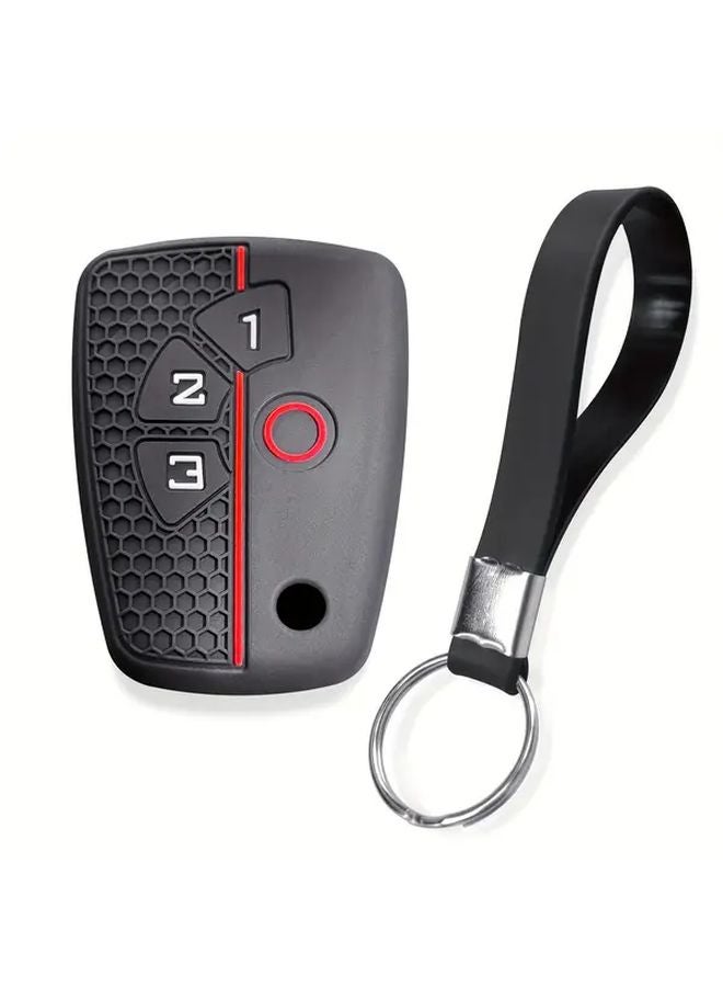 Black Long Keychain Set For Chevrolet Cruze Spark Captiva Onix Silverado Volt Camaro Aveo Sonic - Image 4